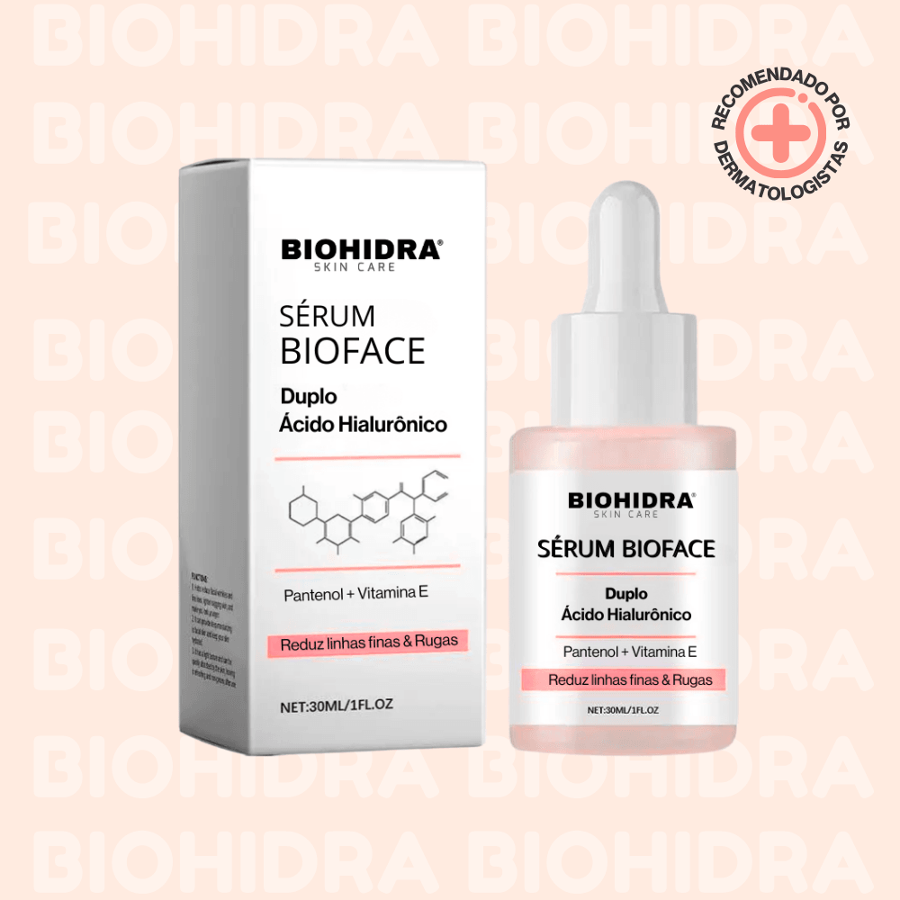 Sérum Facial Duplo Ácido Hialurônico Bioface