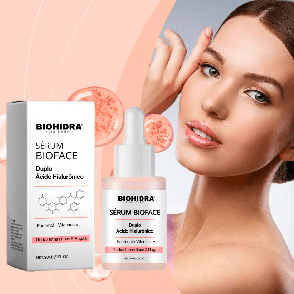 Sérum Facial Duplo Ácido Hialurônico Bioface